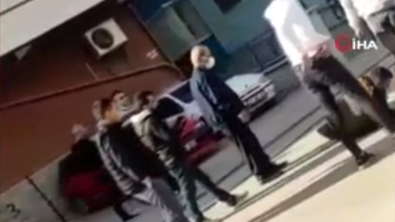 Tacizciye meydan dayağı kamerada