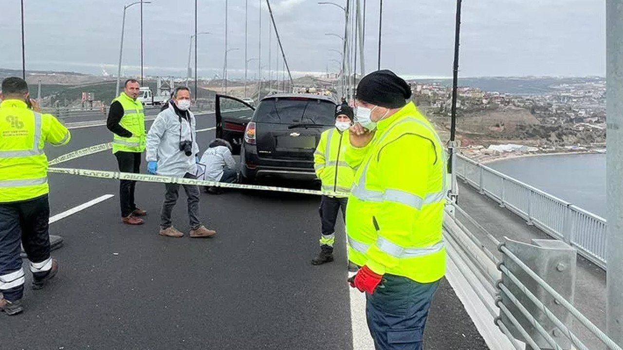 Osmangazi Köprüsü'nde esrarengiz olay: Lüks cip kapısı açık halde bulundu