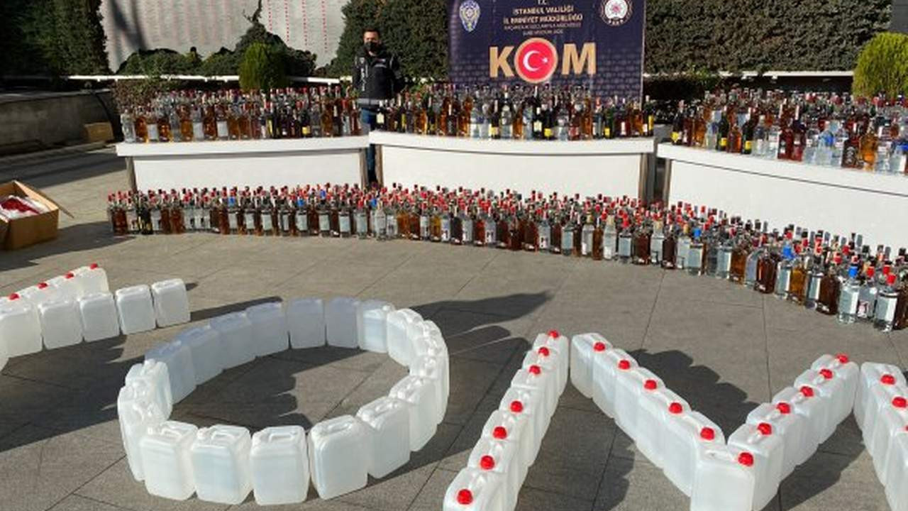 İstanbul'da ölüm depolarına sahte içki baskını