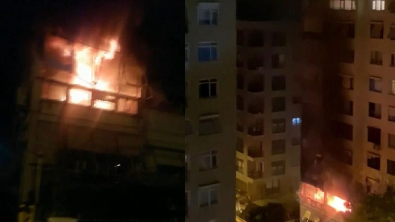 İstanbul'da 10 katlı binada korkutan yangın
