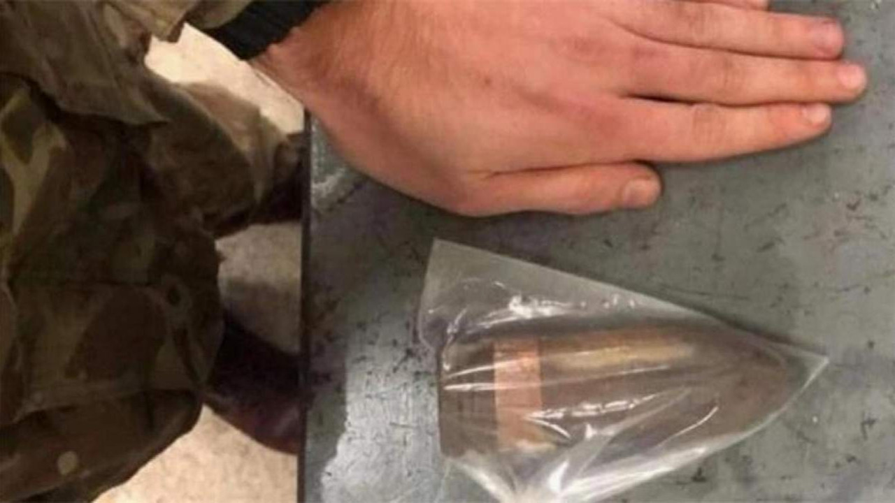 Makatından tanksavar mermisi çıktı!