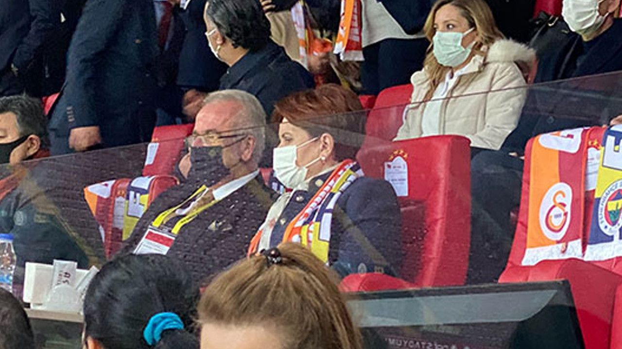Meral Akşener tarihi maçı tribünden izledi