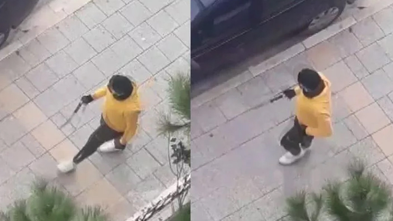 Endişe eden görüntü: Elinde kılıçla görüntülenen kişi sosyal medyada gündem oldu