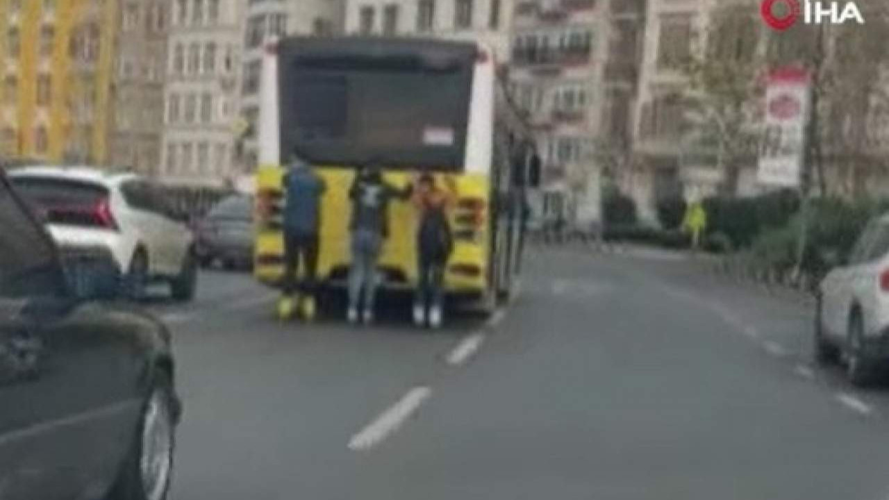 İstanbul'da gençlerin ''ölümüne'' yolcuğu kamerada
