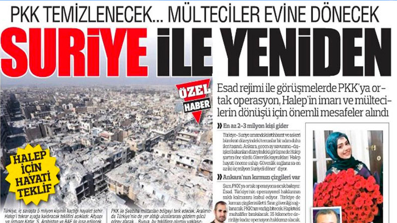 Türkiye gazetesinde ''Esed'' gitti, ''Esad'' geri döndü