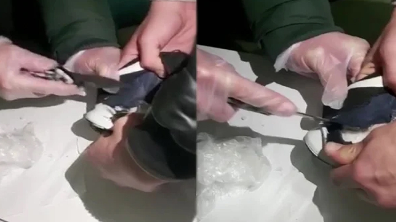 Ayakkabının tabanından bakın ne çıktı?