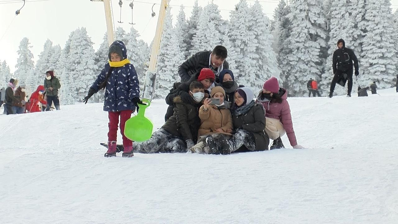 Uludağ'da kayak pistlerinde selfie tehlikesi - Resim: 3