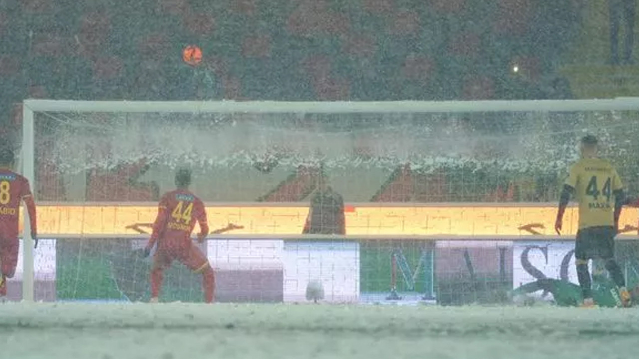 Gaziantep FK-Yeni Malatyaspor maçına kar engeli! Maç ertelendi