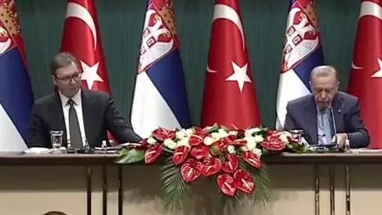 Cumhurbaşkanı Erdoğan ve Sırbistan Cumhurbaşkanı'ndan ortak basın toplantısı