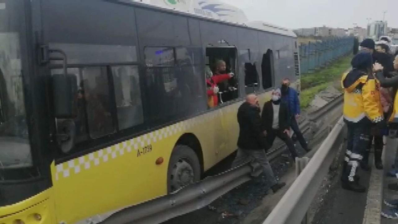 İstanbul'da İETT otobüsü yoldan çıktı: Yaralılar var