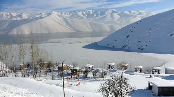 Dilimli Barajı'nın yüzeyi buz tuttu - Resim: 1