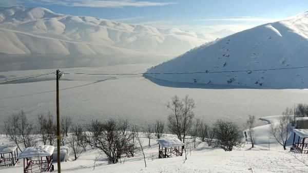 Dilimli Barajı'nın yüzeyi buz tuttu - Resim: 4