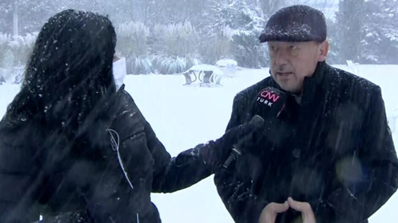 İstanbul'da kar fırtınası: Prof. Dr. Orhan Şen canlı yayında saat verip uyardı