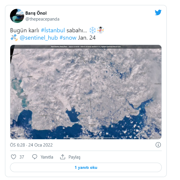İstanbul'da kar yağışının etkisi uydudan görüntülendi - Resim: 4