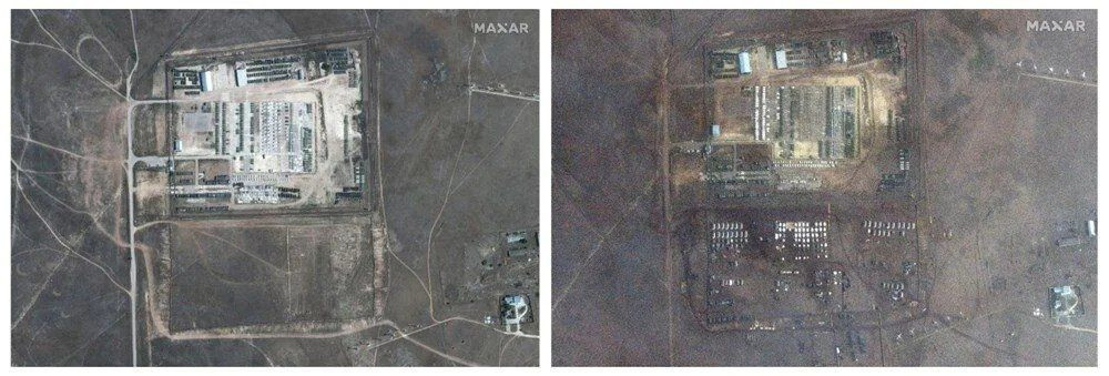 Uydu görüntüleri ortaya çıkardı; sınıra asker yığdılar - Resim: 1