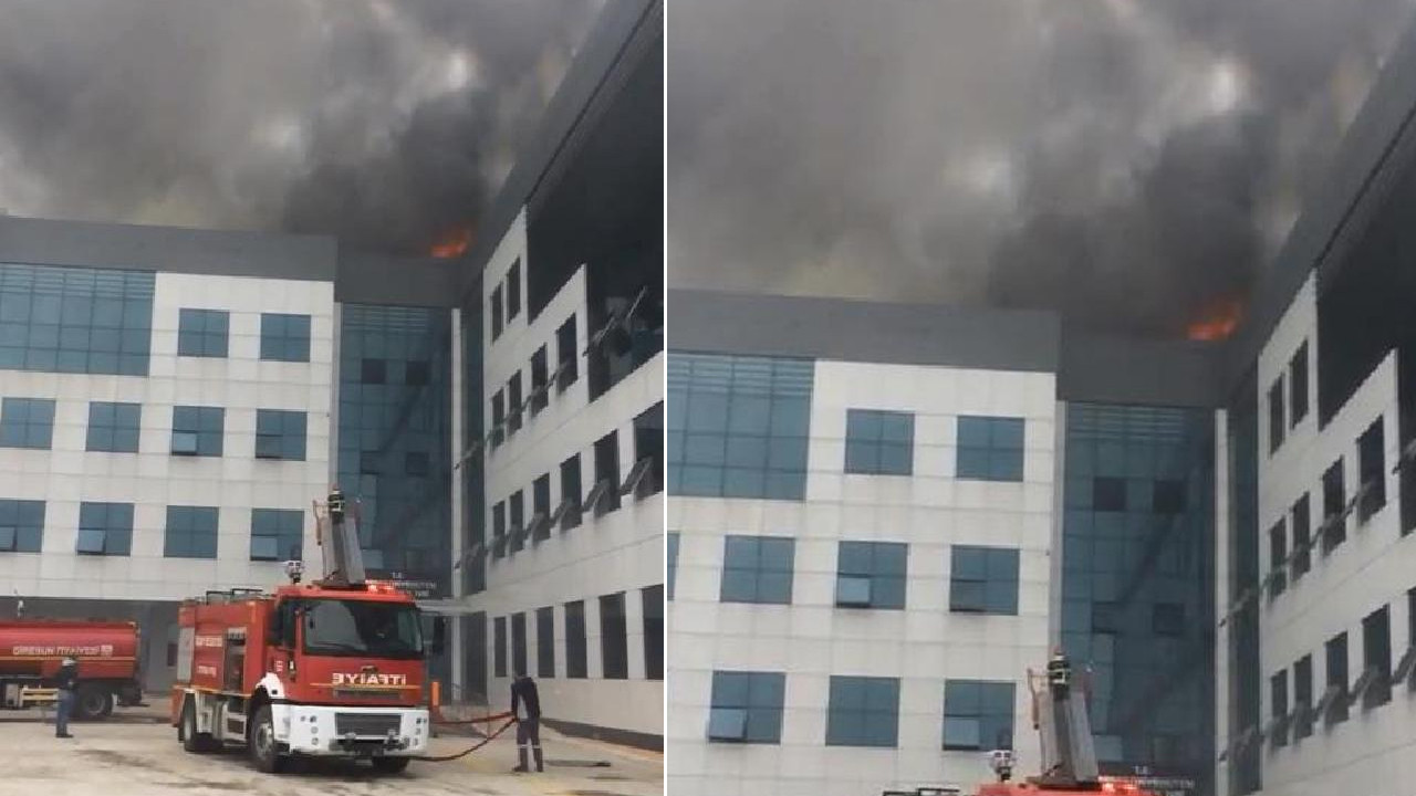 Giresun Üniversitesi'nde yangın paniği! 6 saatte söndürüldü