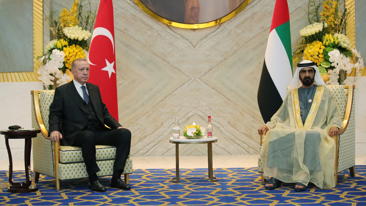 Erdoğan, Dubai Emiri El Maktum'la görüştü