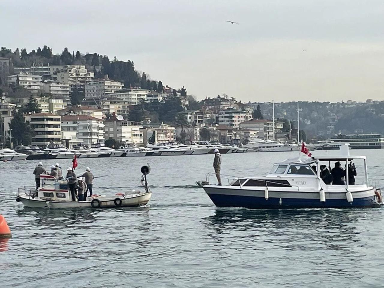 İstanbul�da utandıran manzara! Hepsi denizden çıktı