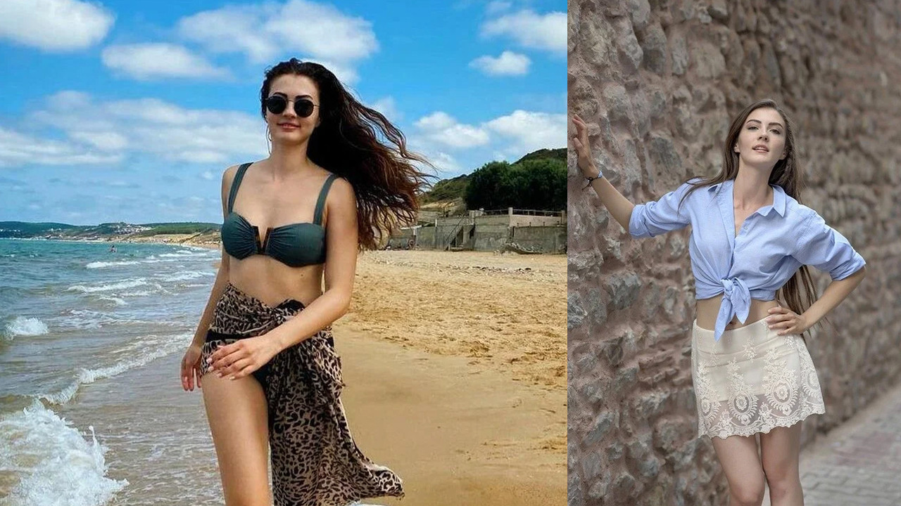 Aşk Mantık İntikam'ın Esra'sı Burcu Özberk'ten dekolteli poz