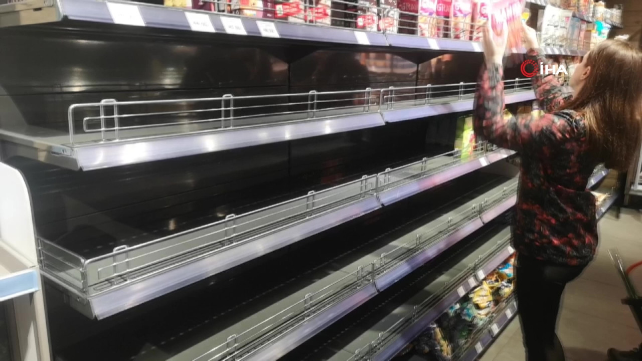 Ukrayna'da durum vahim: Market rafları boş kaldı
