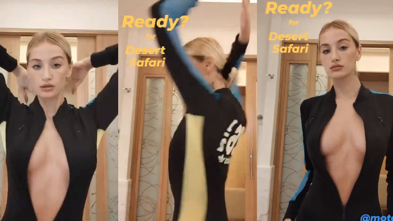 Didem Soydan ''ready'' deyip fermuarını boydan boya açtı