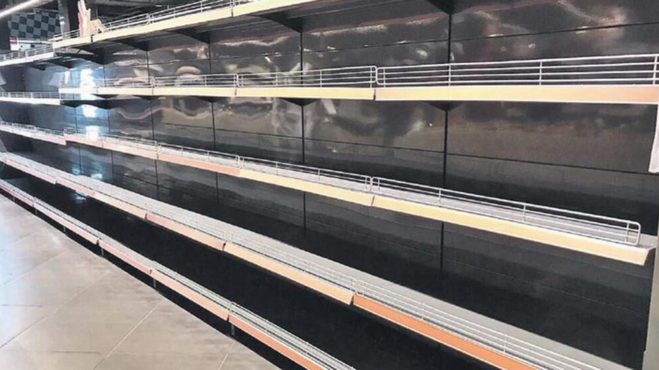 Bunun adı ''işgal'' kıtlığı! Market rafları boş kaldı
