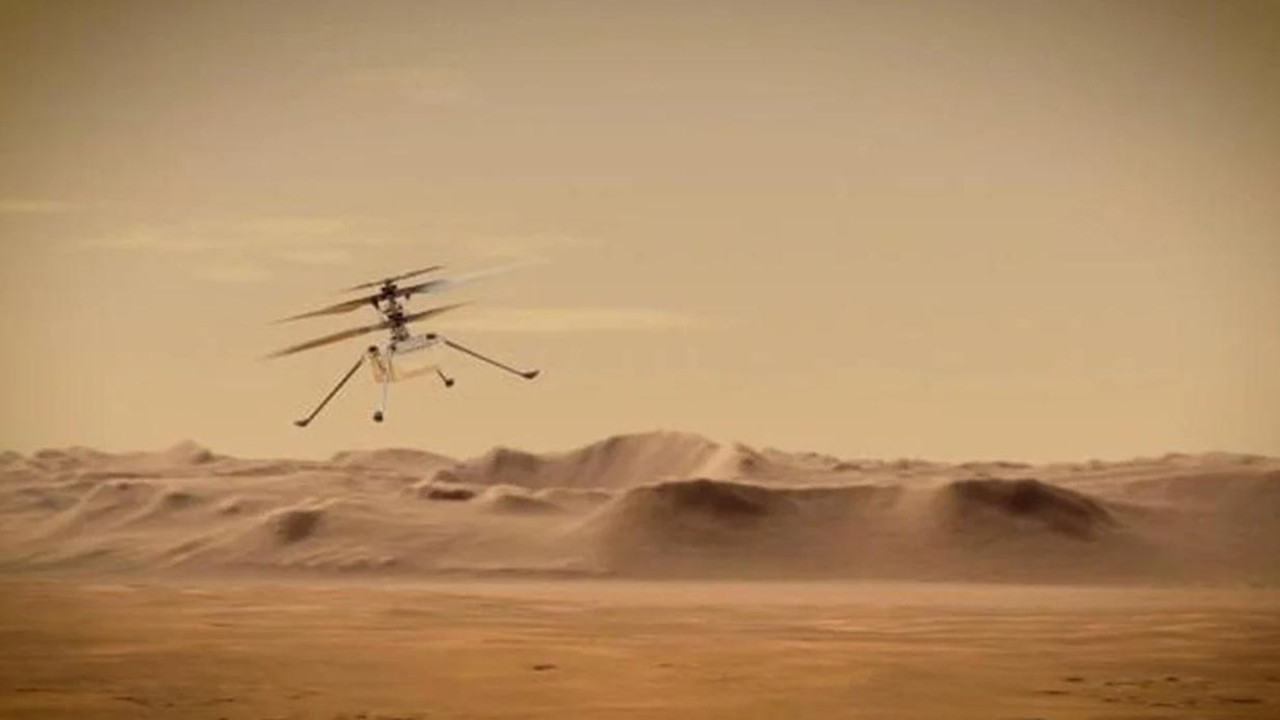 Mars'a gönderilen helikopter 21'inci uçuşunu tamamlandı