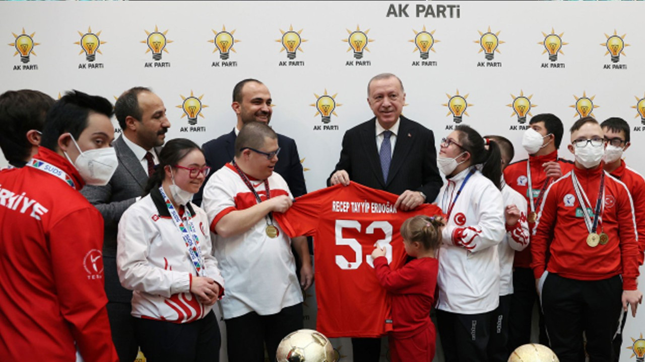 Erdoğan, özel sporcuları kabul etti