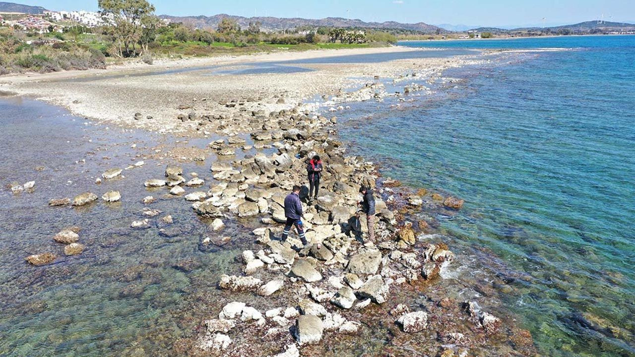 Deniz çekilince ortaya çıkan antik liman için harekete geçildi