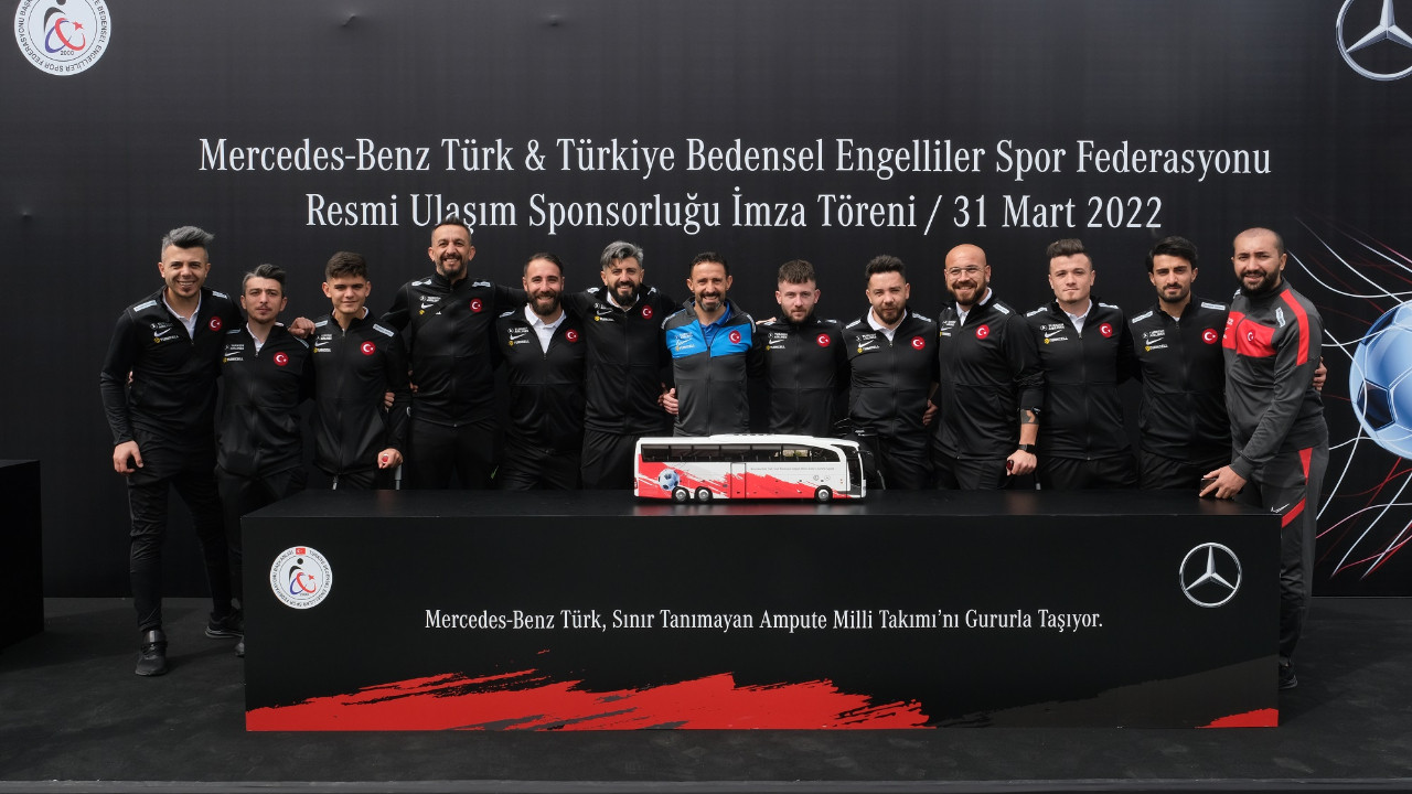 Mercedes-Benz Türk, Ampute Futbol Milli Takımı’nın resmi ulaşım sponsoru oldu