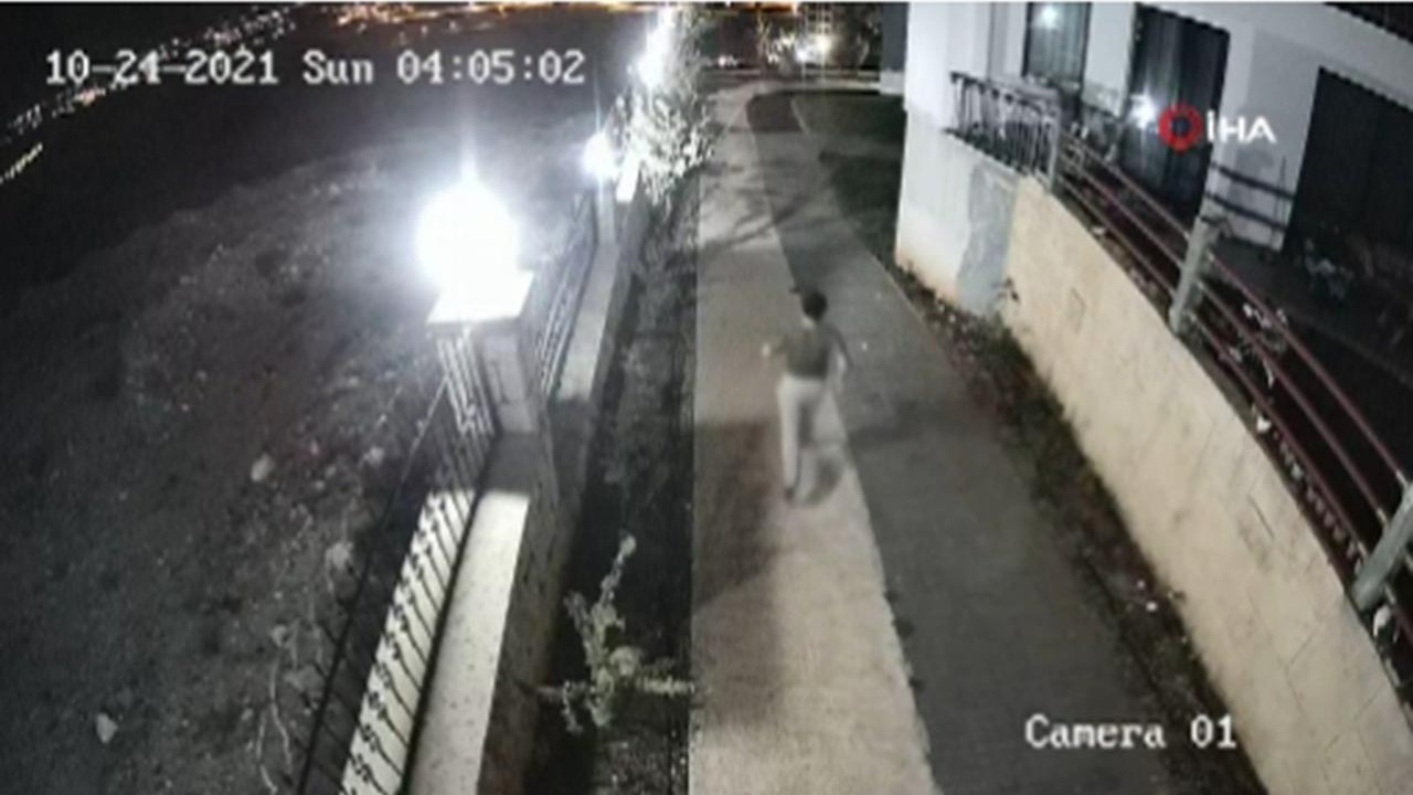 ''Kriminal'' hırsız güvenlik kamerasına yakalandı