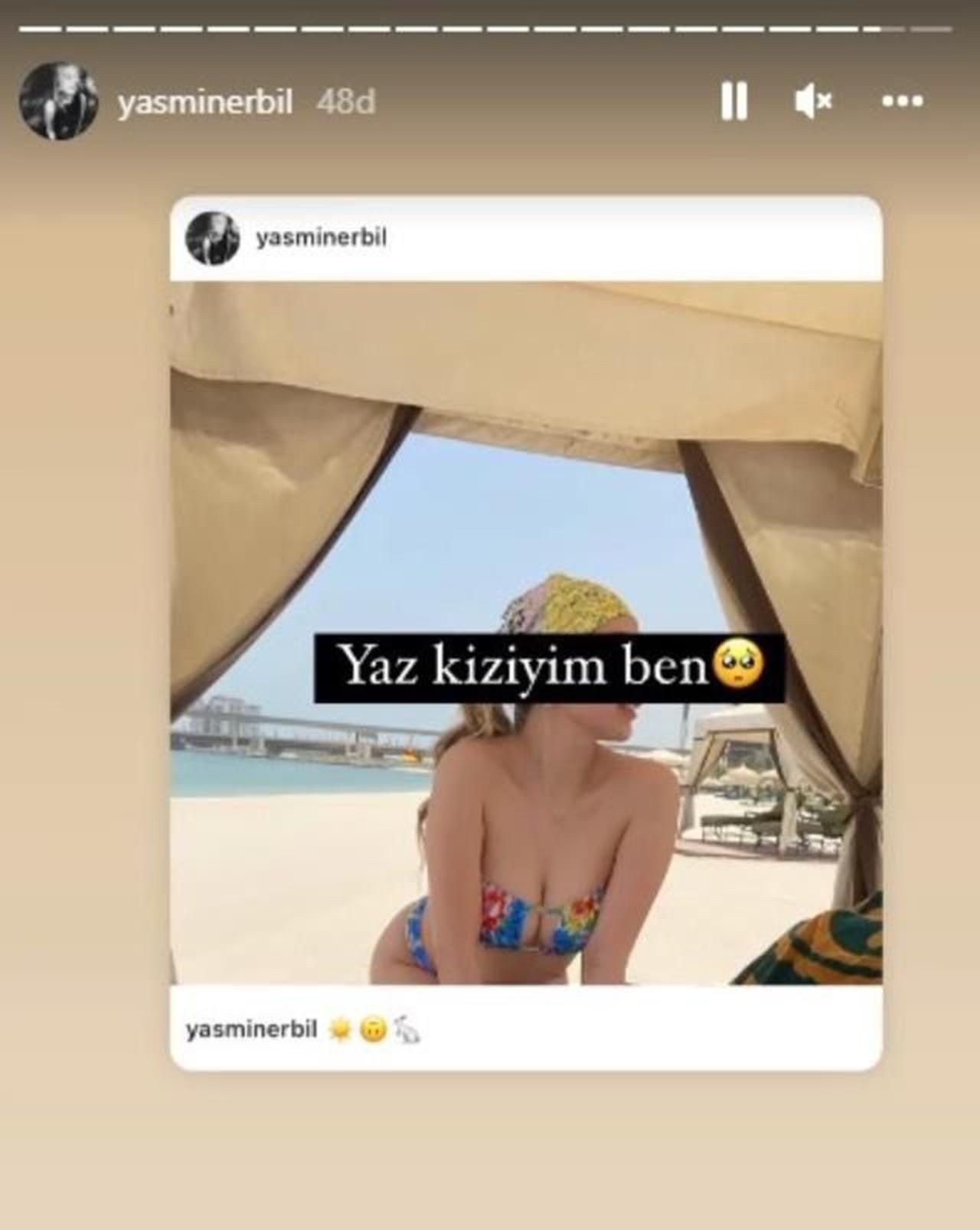 Yasmin Erbil yazı erken getirdi! Bikinili pozuyla Instagram'ı salladı - Resim: 2