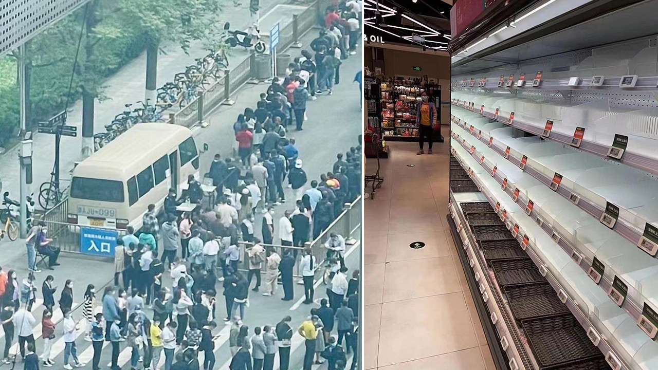 Çin'de koronavirüs paniği! Halk marketleri talan etti