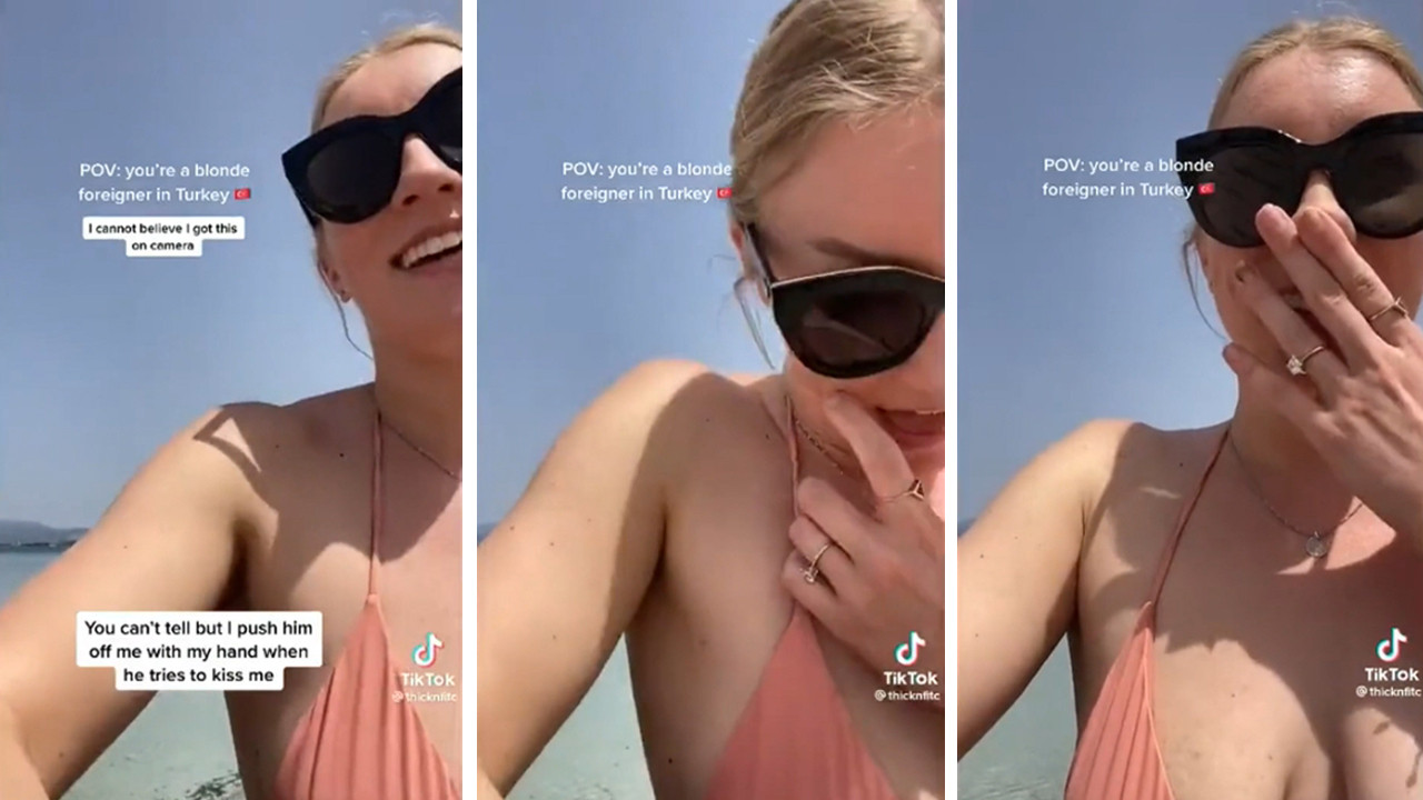 Turiste plajda iğrenç taciz! Genç kadın o görüntüleri yayınladı