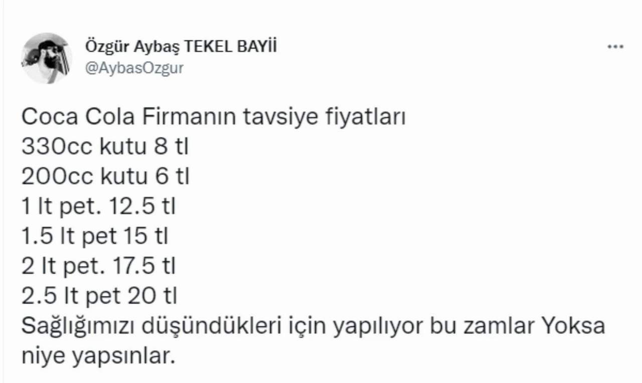 özgür aybaş kolaya okkalı zam paylaşımı
