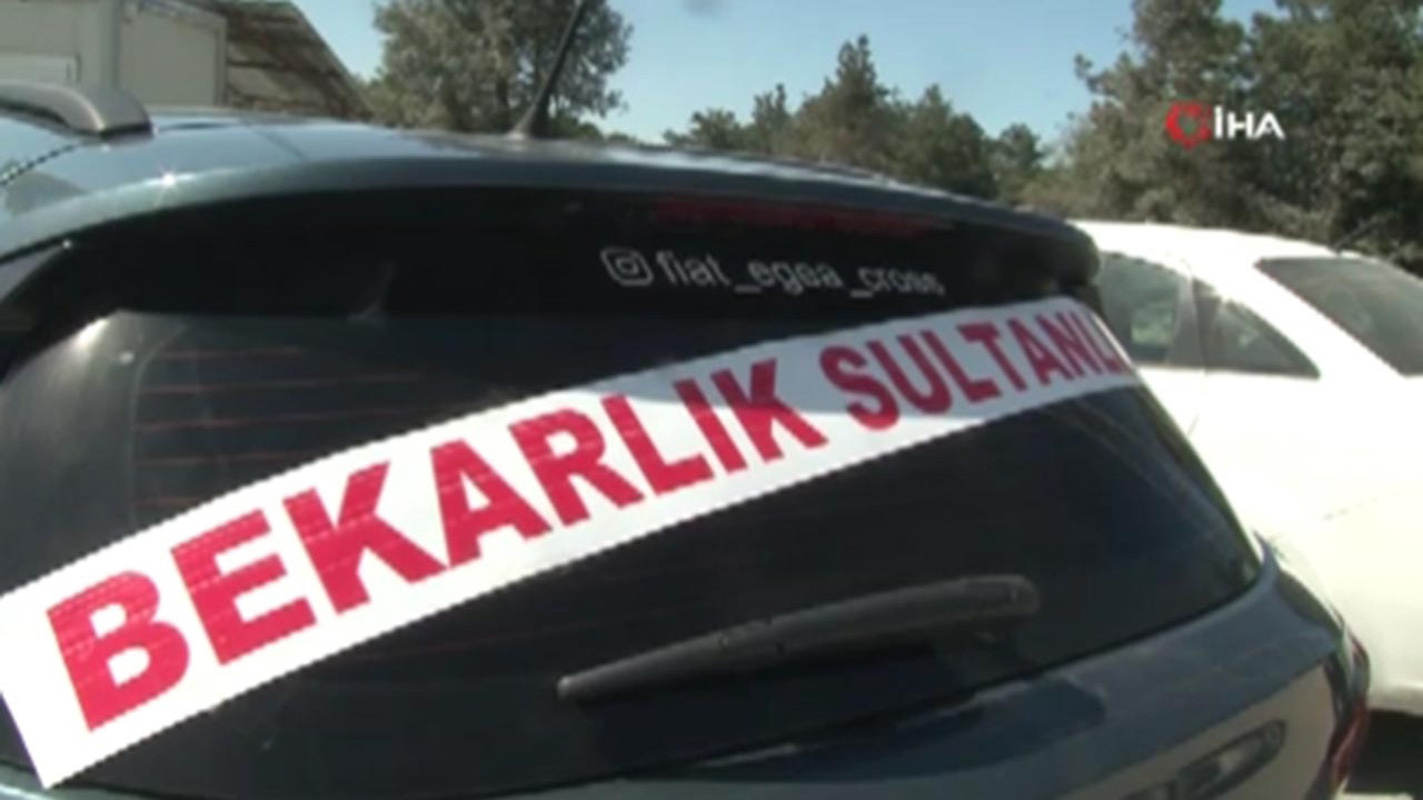 Düğün arabası değil, boşanma davası arabası! Gören gözlerine inanamadı