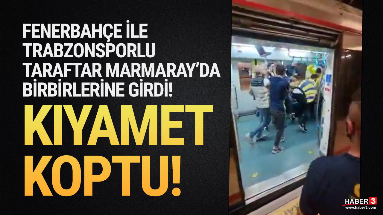 Fenerbahçeliler, Trabzonsporlulara saldırdı, Marmaray savaş alanına döndü