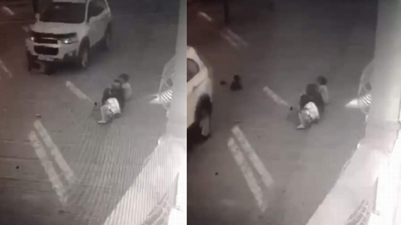 İstanbul'da ölümün minik çocuğu teğet geçtiği an kamerada