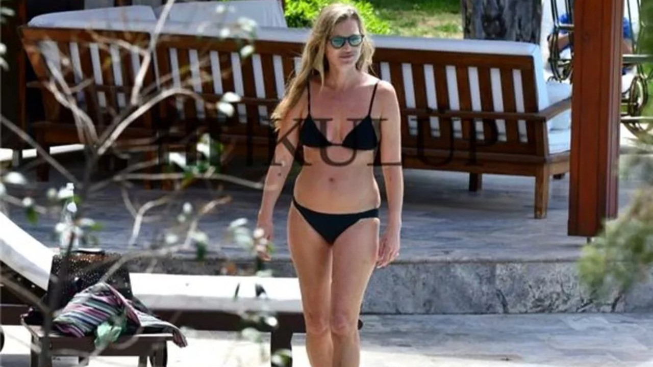 Bodrum'da bir top model! Kate Moss Türkiye tatilinde görüntülendi