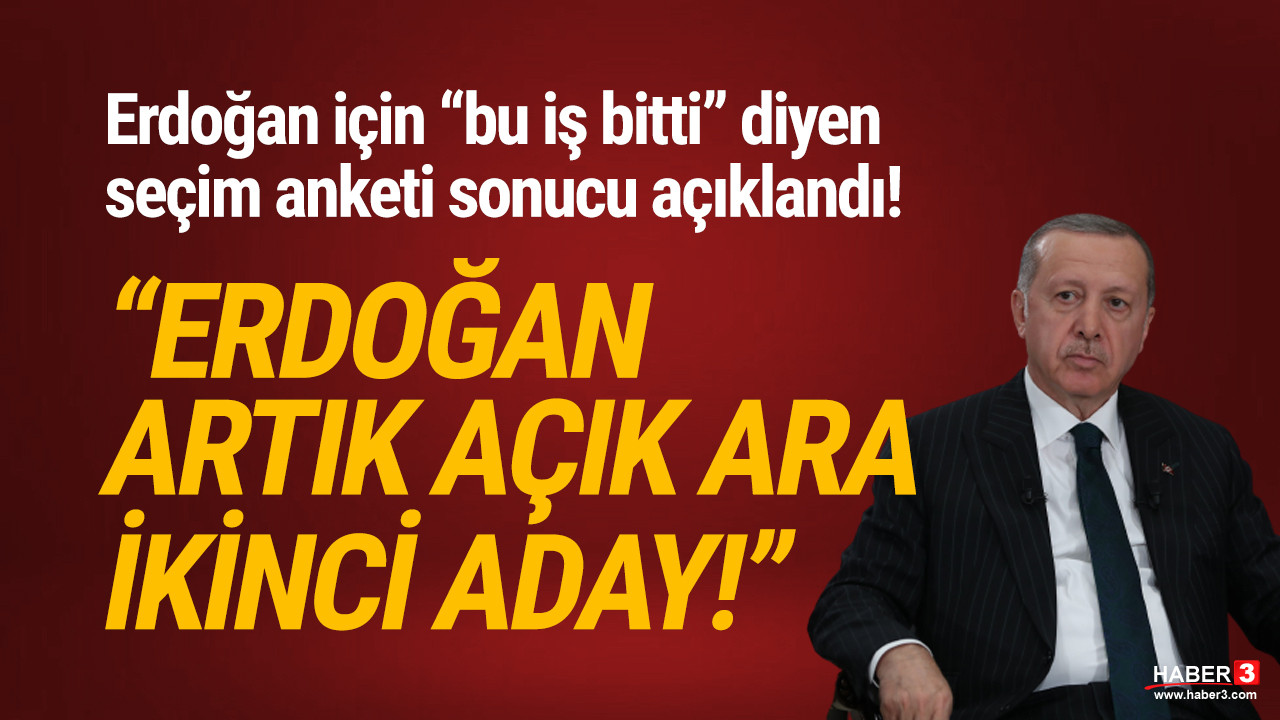 Son anketi canlı yayında açıkladı: ''Erdoğan artık 2'nci sırada''
