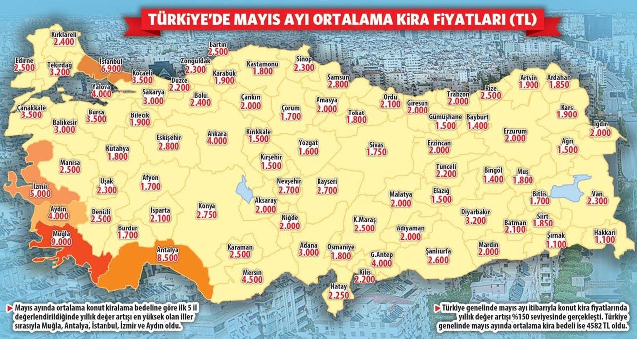 Türkiye'nin kiralık konut haritası çıkarıldı: 81 ilde kriz var! - Resim: 3