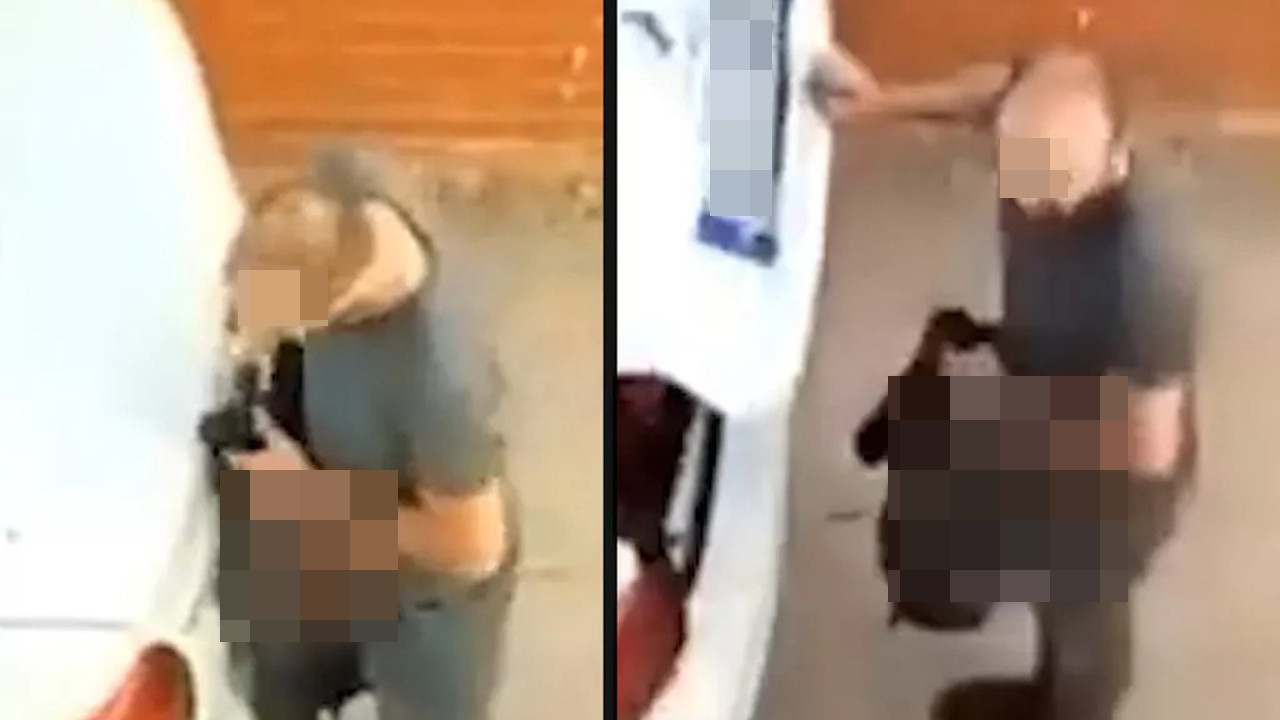 Okul önünde sapık alarmı! Görüntüler şoke etti