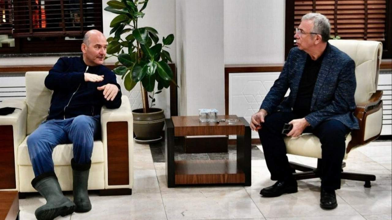Bakan Soylu ile ABB Başkanı Yavaş'ın dikkat çeken görüşmesi