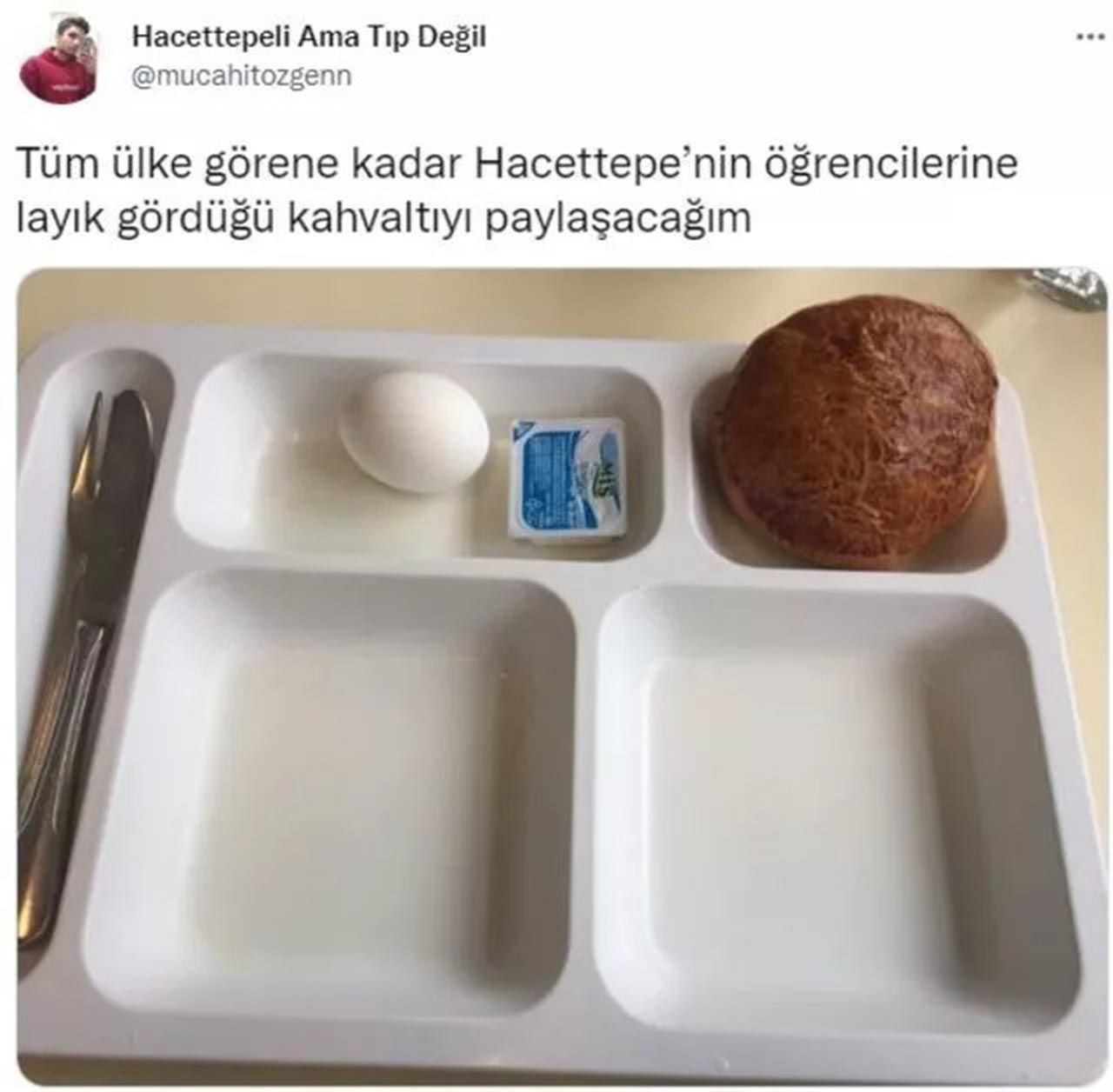 Hacettepeli öğrenci paylaştı, sosyal medyada akım oldu: İşte üniversite kahvaltıları - Resim: 1