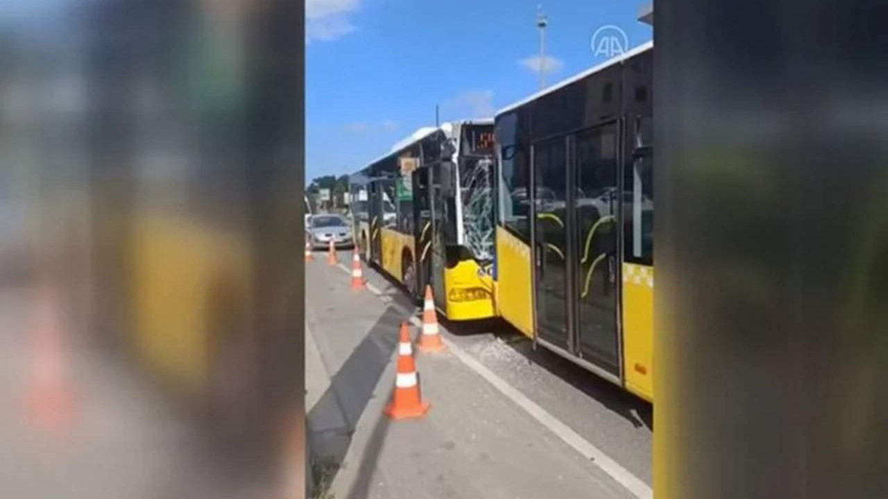 İstanbul'da 3 otobüs zincirleme kaza yaptı