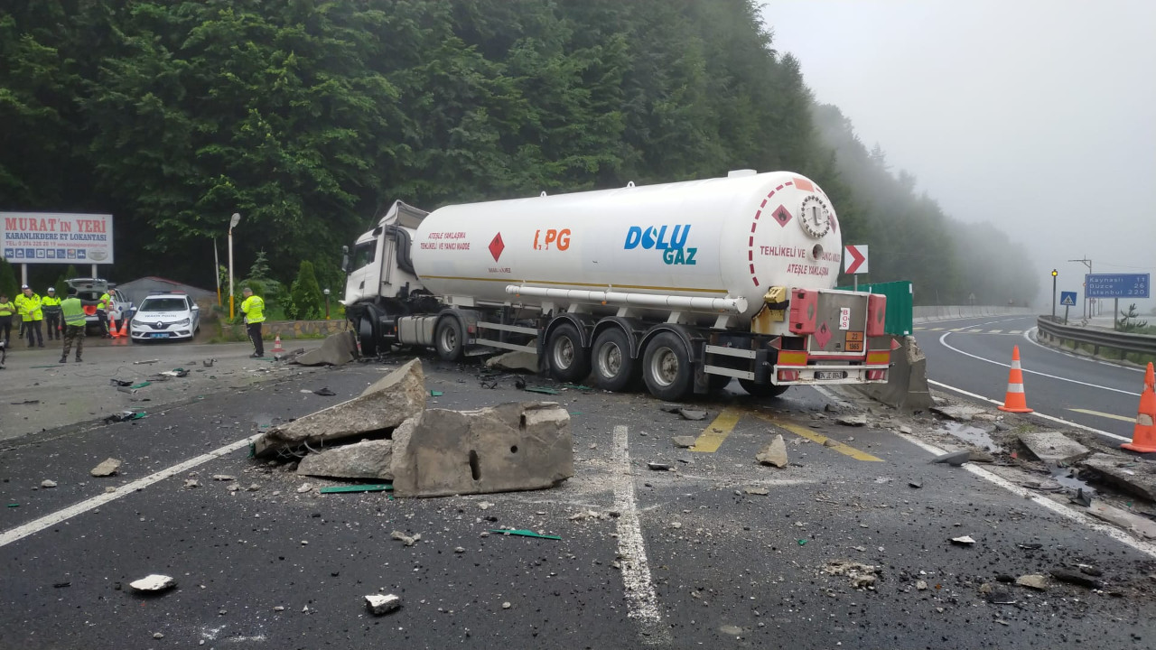 Bolu Dağı'nda tanker kazası! Ankara yönü kapandı
