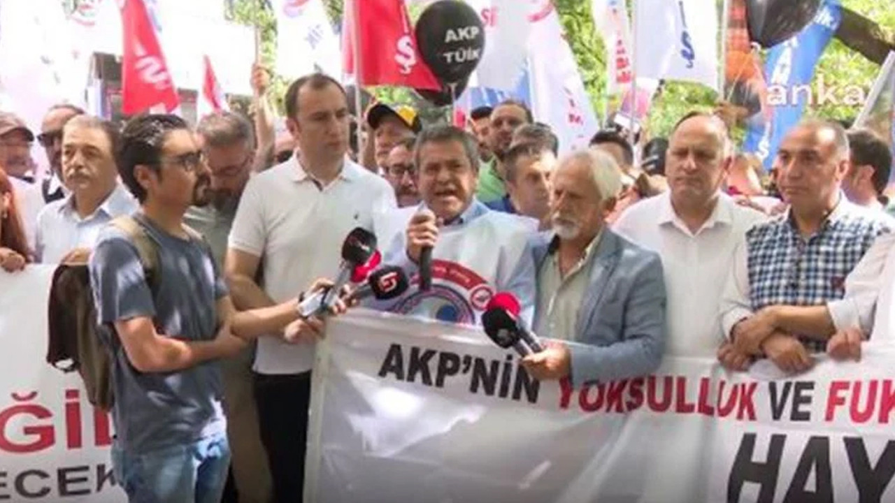 TÜİK'in önünde protesto: ''Sandıkta bunun hesabını sorarız''
