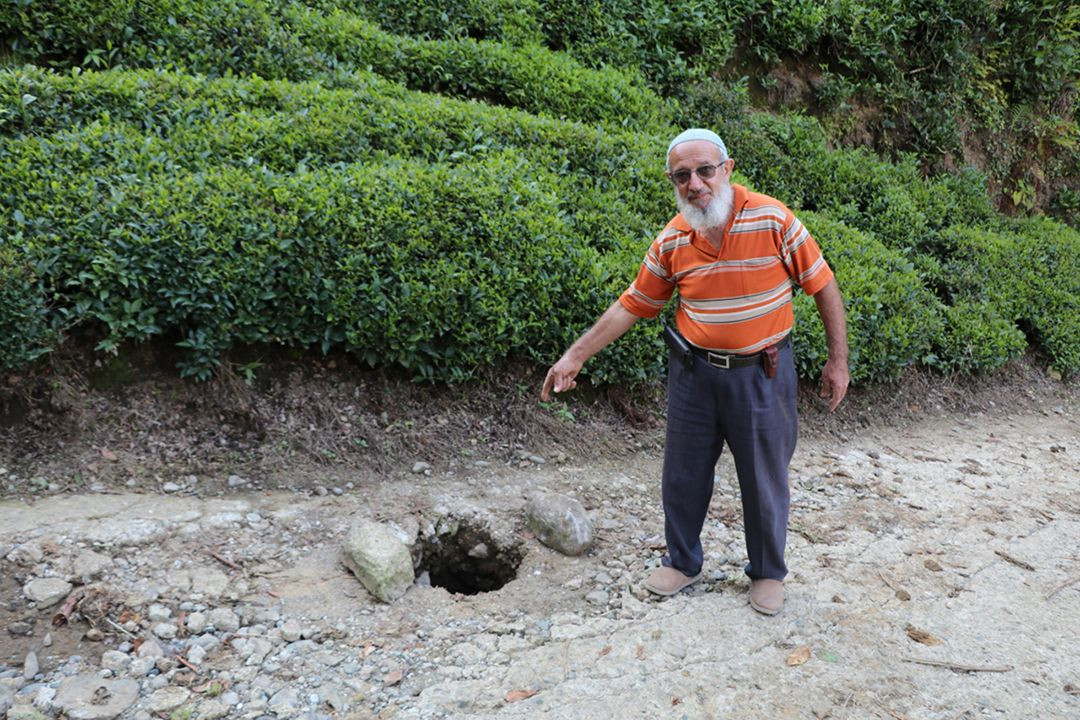 Rize'de olay olan ''Göktaşı'' iddiası