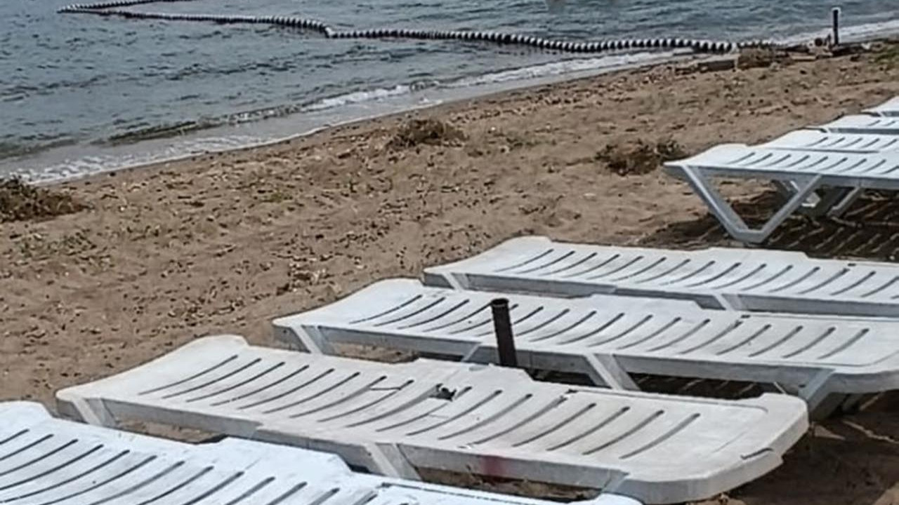 Büyükada'daki halk plajında büyük tehlike