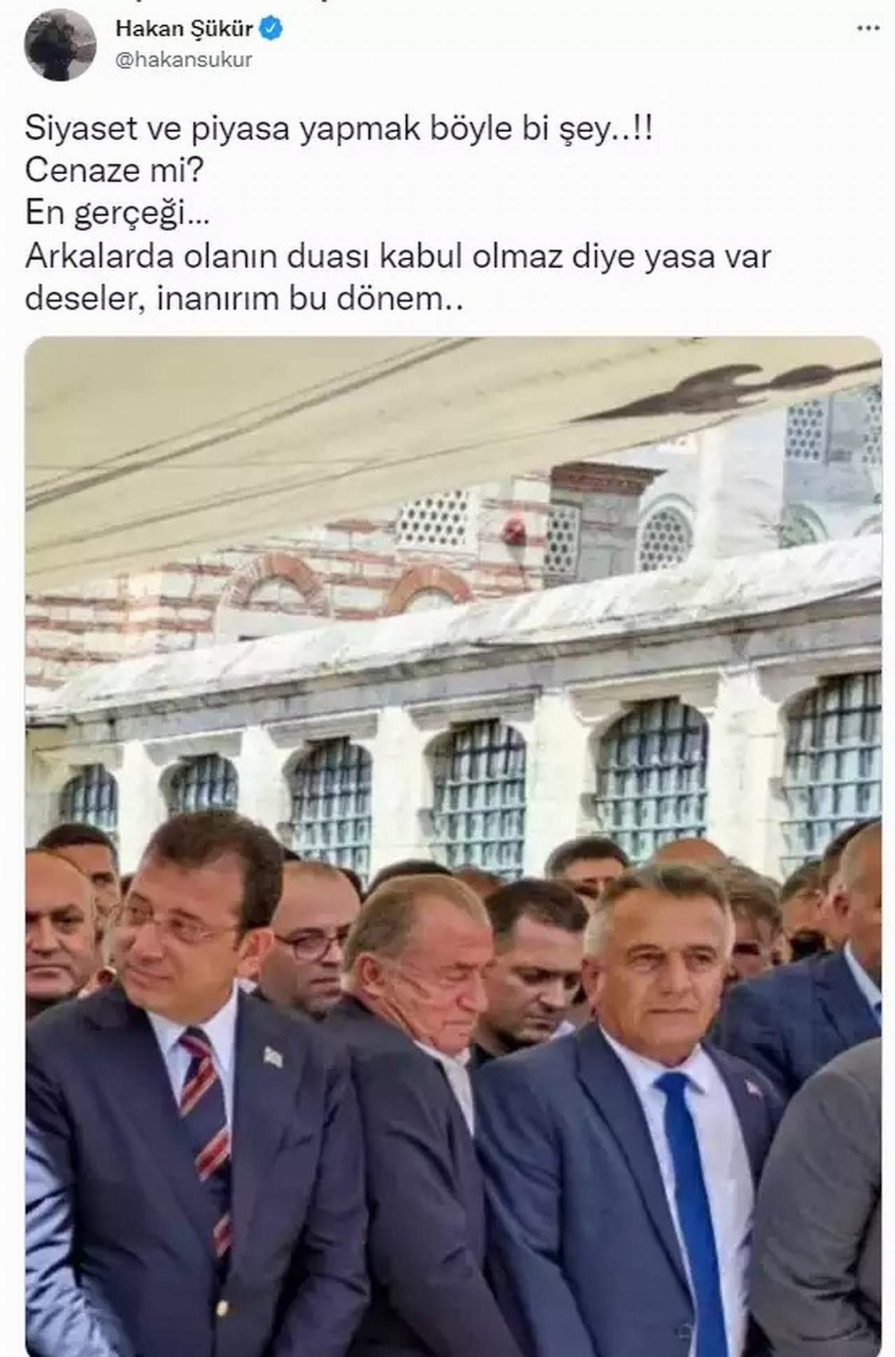 FETÖ firarisi Hakan Şükür'ün Fatih Terim paylaşımı
